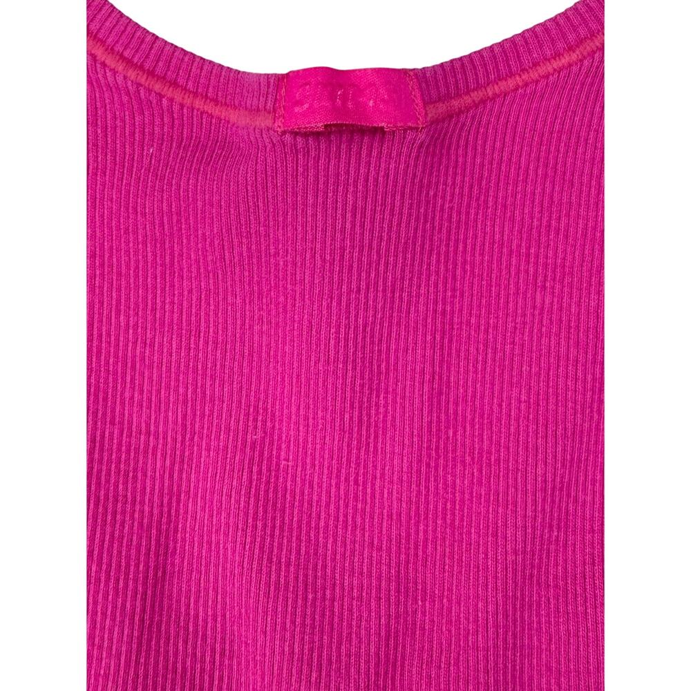 SKIMS Cotton Rib Tank XS Fuchsia Pink - Picture 6 of 6